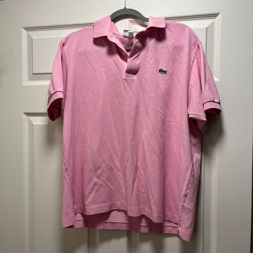 Pink Lacoste Polo Shirt Mens XXL